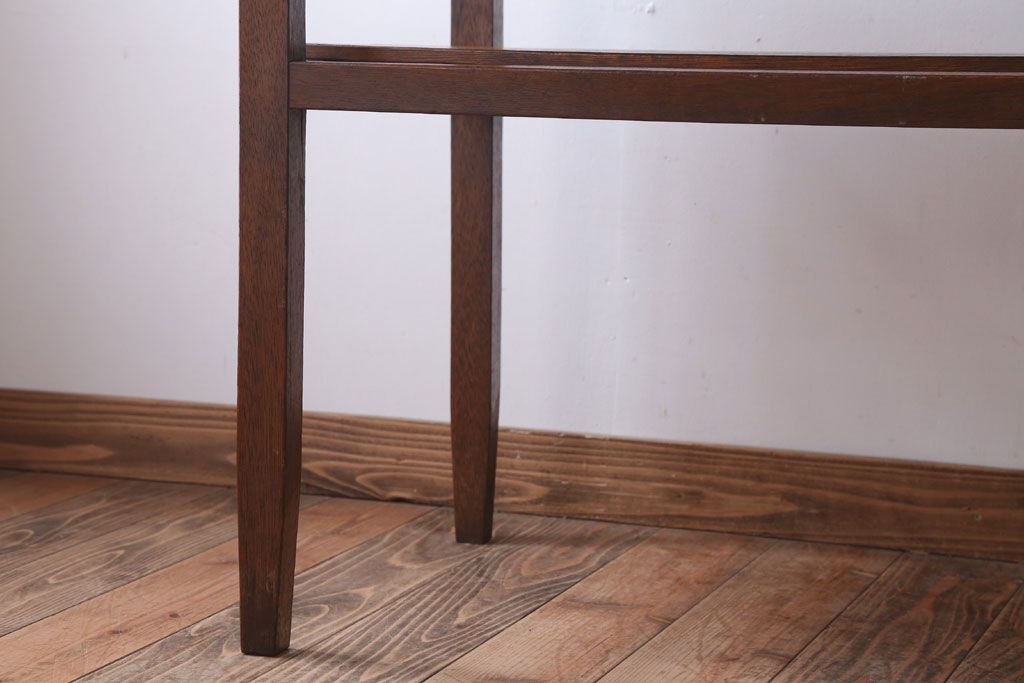 アンティーク家具　和製アンティーク　珍しいデザインの古い作業台(長机)