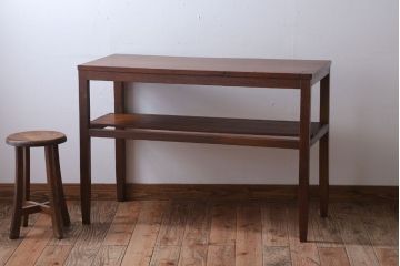 アンティーク家具　和製アンティーク　珍しいデザインの古い作業台(長机)