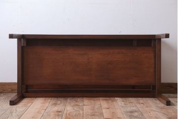 アンティーク家具　和製アンティーク　珍しいデザインの古い作業台(長机)