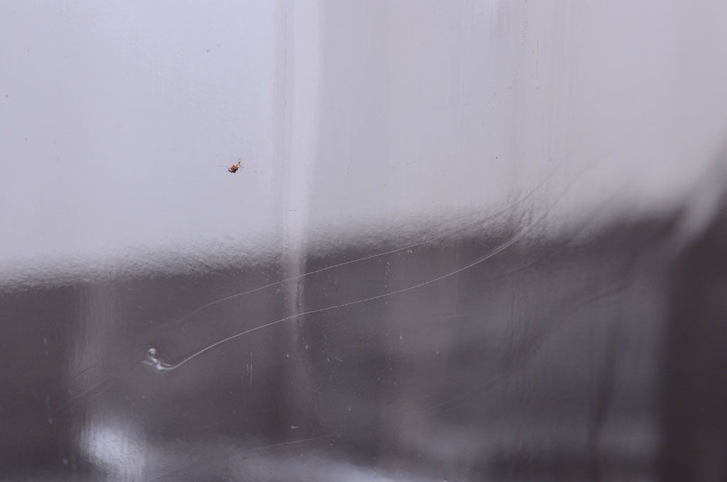 アンティーク雑貨　昭和レトロ　アンティークガラス瓶大小2個セット