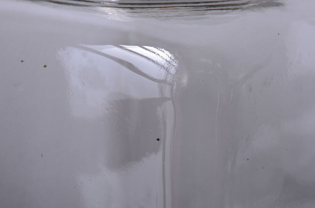 アンティーク雑貨　昭和レトロ　アンティークガラス瓶大小2個セット