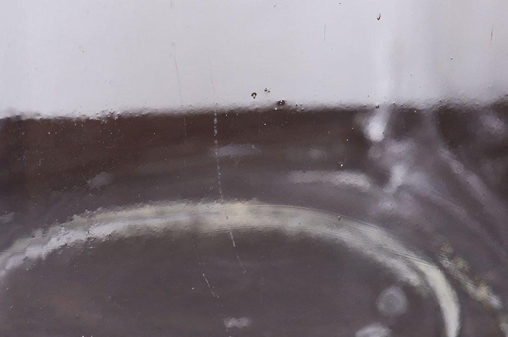 アンティーク雑貨　昭和レトロ　アンティークガラス瓶大小2個セット