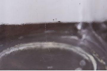 アンティーク雑貨　昭和レトロ　アンティークガラス瓶大小2個セット