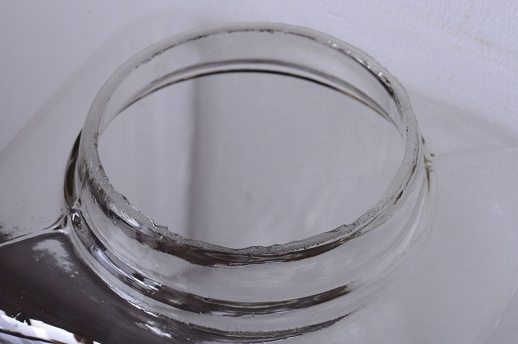 アンティーク雑貨　昭和レトロ　アンティークガラス瓶大小2個セット