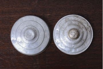 アンティーク雑貨　昭和レトロ　アンティークガラス瓶大小2個セット