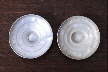 アンティーク雑貨　昭和レトロ　アンティークガラス瓶大小2個セット