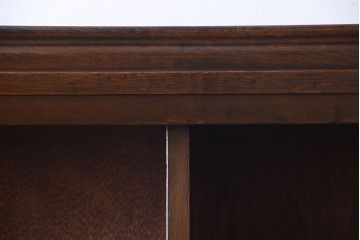 アンティーク家具　和製アンティーク　シンプルシックな大きい2段重ね本棚(飾り棚)