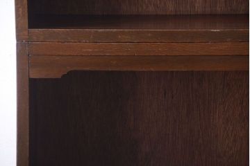 アンティーク家具　和製アンティーク　シンプルシックな大きい2段重ね本棚(飾り棚)