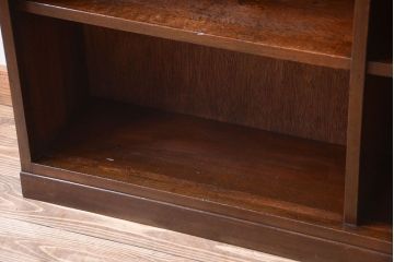 アンティーク家具　和製アンティーク　シンプルシックな大きい2段重ね本棚(飾り棚)