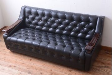 ヴィンテージ家具　ブランド家具　ビンテージカリモク　3人掛けソファ