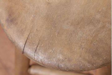 レトロ家具　和製アンティーク　レトロな木味のスツール