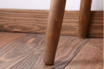 レトロ家具　和製アンティーク　レトロな木味のスツール