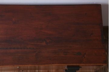 アンティーク家具　和製アンティーク　前面欅材!漆塗りの衣装箪笥ローボード(1)