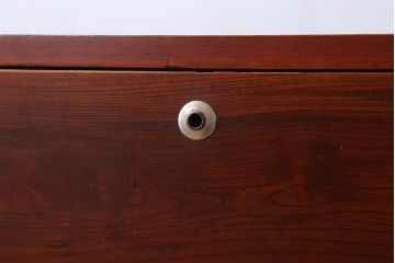 アンティーク家具　和製アンティーク　前面欅材!漆塗りの衣装箪笥ローボード(1)