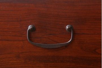 アンティーク家具　和製アンティーク　前面欅材!漆塗りの衣装箪笥ローボード(2)