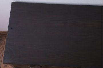 アンティーク家具　和製アンティーク　前面栗材!鉄脚付きローチェスト(1)
