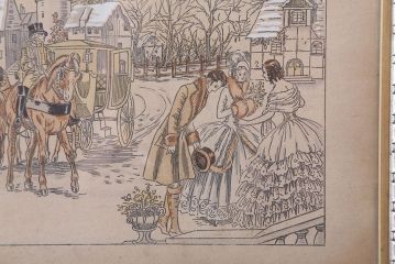 アンティーク雑貨　イギリスビンテージ　壁掛け絵画　フレーム
