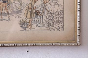 アンティーク雑貨　イギリスビンテージ　壁掛け絵画　フレーム