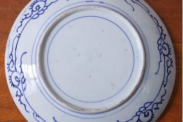 アンティーク雑貨　古民具・骨董　明治期　大黒の図　アンティーク印判皿