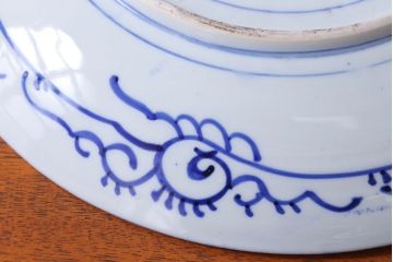 アンティーク雑貨　古民具・骨董　明治期　大黒の図　アンティーク印判皿