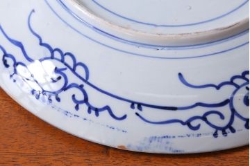 アンティーク雑貨　古民具・骨董　明治期　大黒の図　アンティーク印判皿