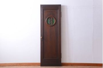 大正ロマン　当時物色ガラス入り!和製アンティークドア(3)