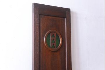 大正ロマン　当時物色ガラス入り!和製アンティークドア(3)