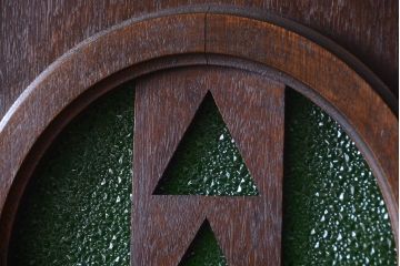 大正ロマン　当時物色ガラス入り!和製アンティークドア(3)