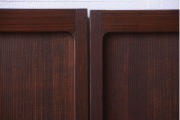 和製アンティーク　高級品!網代(あじろ)の木製引き戸2枚セット