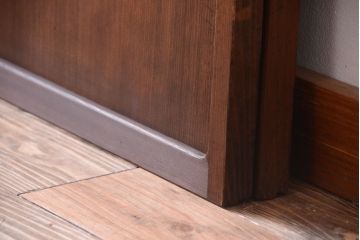 和製アンティーク　高級品!網代(あじろ)の木製引き戸2枚セット