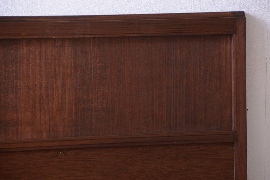 和製アンティーク　高級品!網代(あじろ)の木製引き戸2枚セット