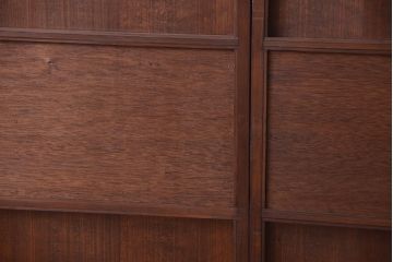 和製アンティーク　高級品!網代(あじろ)の木製引き戸2枚セット