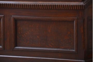 アンティーク家具　和製アンティーク　高級品!古いナラ材の上質なショーケース(ガラスケース)