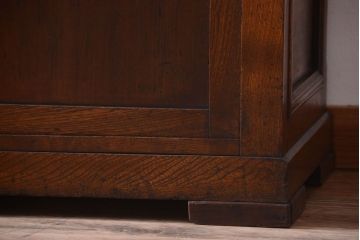 アンティーク家具　和製アンティーク　高級品!古いナラ材の上質なショーケース(ガラスケース)