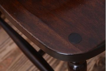 ビンテージ　松本民芸家具　16型　スピンドルチェア2脚セット(2)