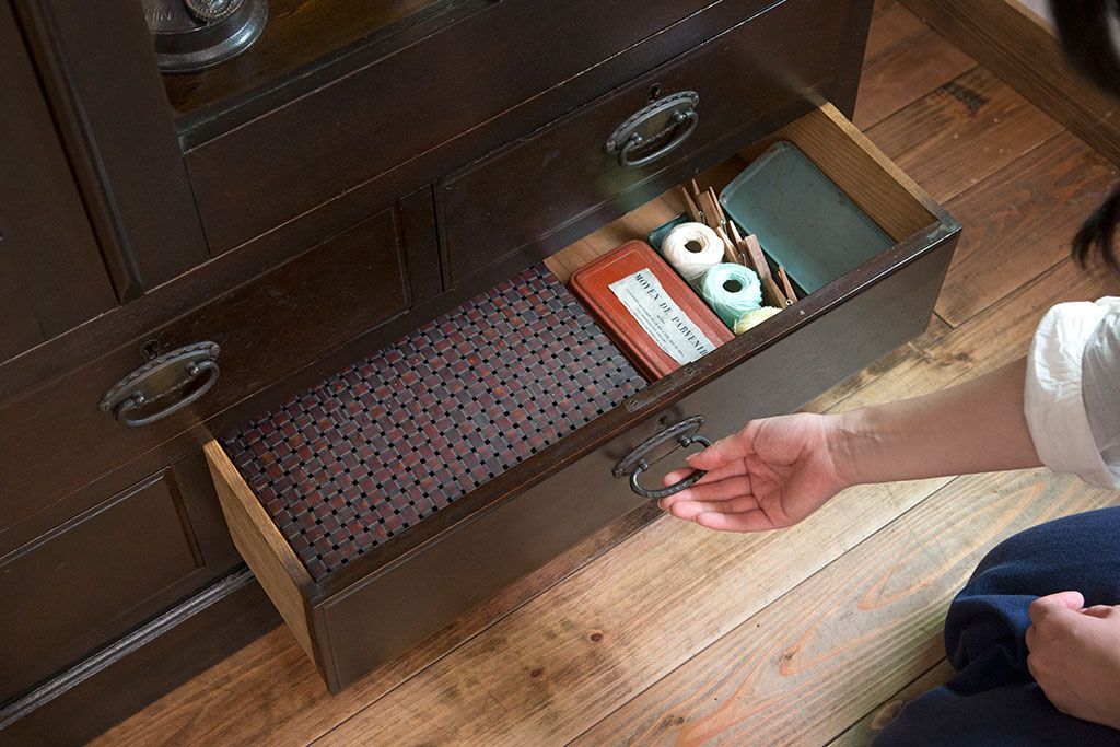 アンティーク家具　和製アンティーク　当時物色ガラス入り!古い木製の特大本箱