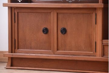中古　民芸家具　高級品!上品な木味の屋久杉製茶棚