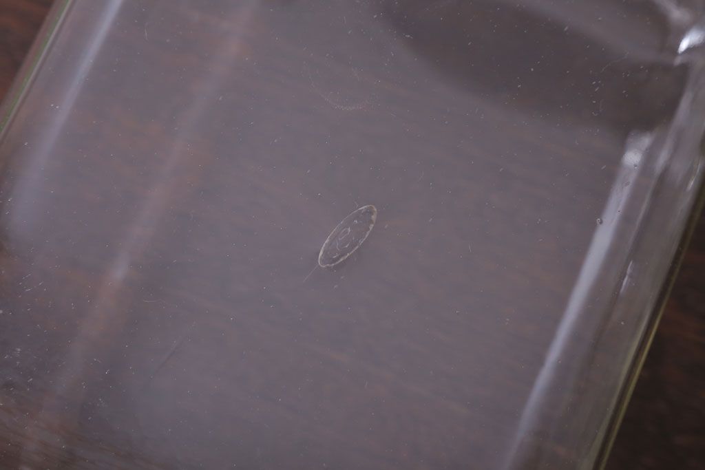 アンティーク雑貨　昭和レトロ　古い駄菓子屋のガラス瓶(ビン)2個セット