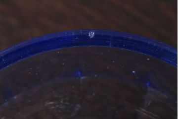 アンティーク雑貨　和製アンティーク　レトロな氷コップ2個セット(プレスガラス)(2)