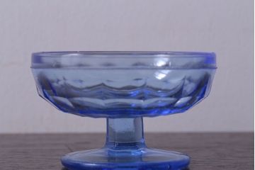 アンティーク雑貨　和製アンティーク　レトロな氷コップ2個セット(プレスガラス)(2)