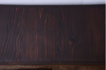 アンティーク家具　古民具・骨董　和モダンスタイル!縦桟引き戸の六尺水屋箪笥サイドボード