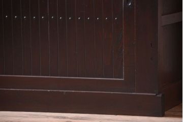 アンティーク家具　古民具・骨董　和モダンスタイル!縦桟引き戸の六尺水屋箪笥サイドボード