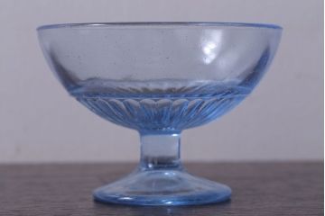 アンティーク雑貨　昭和レトロ　氷コップ2個セット(プレスガラス)(1)