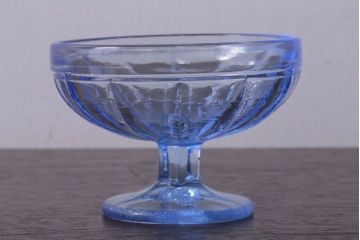 アンティーク雑貨　昭和レトロ　氷コップ2個セット(プレスガラス)(3)
