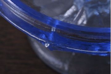 アンティーク雑貨　昭和レトロ　氷コップ2個セット(プレスガラス)(3)
