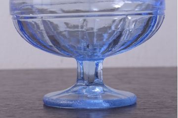 アンティーク雑貨　昭和レトロ　氷コップ2個セット(プレスガラス)(3)