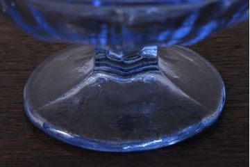 アンティーク雑貨　昭和レトロ　氷コップ2個セット(プレスガラス)(3)