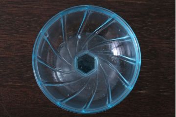 アンティーク雑貨　昭和レトロ　氷コップ2個セット(プレスガラス)(2)