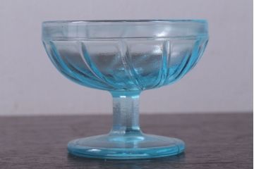アンティーク雑貨　昭和レトロ　氷コップ2個セット(プレスガラス)(2)