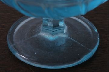 アンティーク雑貨　昭和レトロ　氷コップ2個セット(プレスガラス)(2)